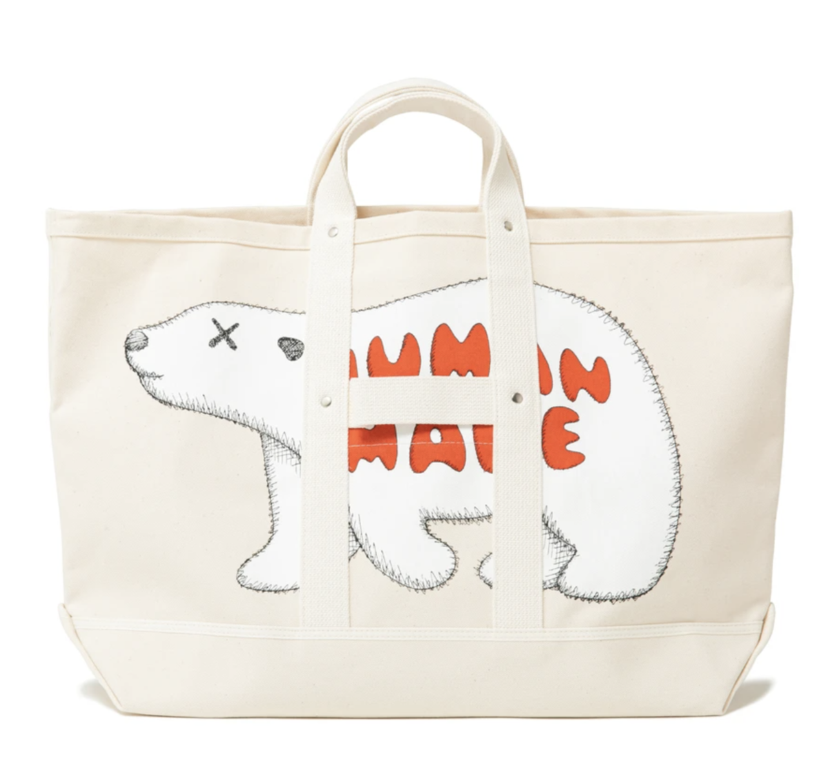 Human Made × Kaws TOTE BAG KAWSMADE LARGE POLAR BEAR | eBay