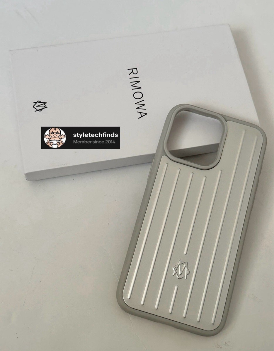 Rimowa Iphone Case Aluminum Silver For Iphone 15 PRO ⭐️U.S