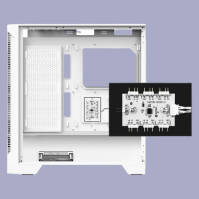 MSI MAG FORGE 320R AIRFLOW WHITE PC Computer CASE Mid-Tower