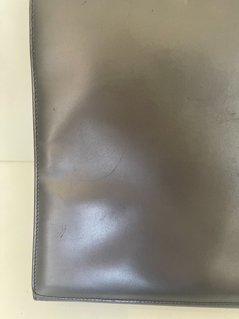 GUCCI TOM FORD era Vintage Grey Flap Leather Shoulder Bag | eBay