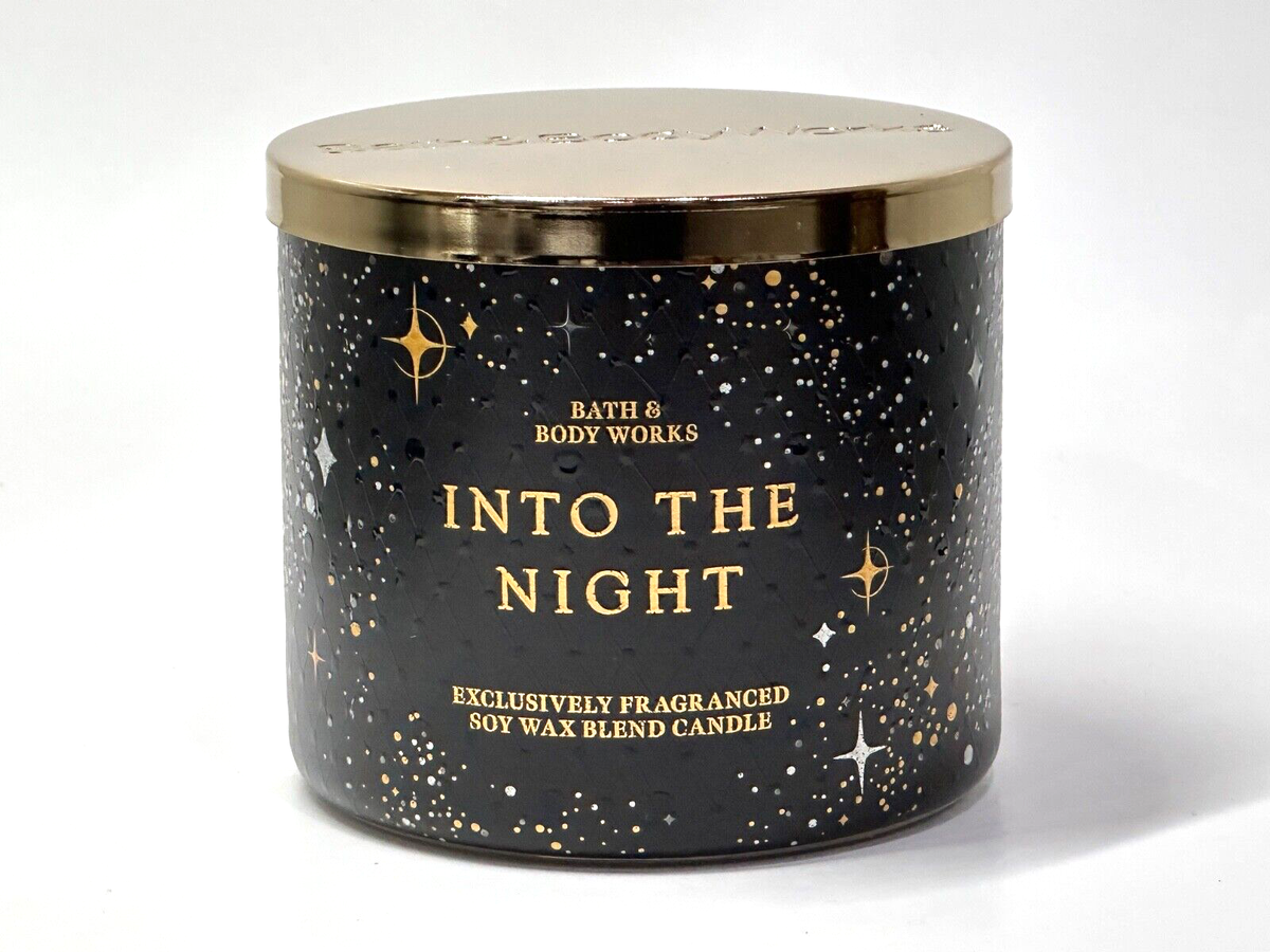 BATH & BODY WORKS INTO THE NIGHT 3-WICK SCENTED LARGE 14.5 OZ