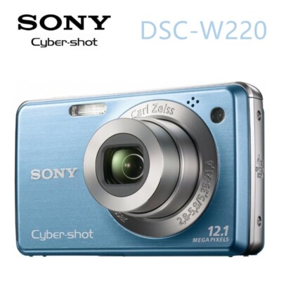 SONY Cyber-Shot DSC-W220 12.1 MP Digital Camera 4x Zoom Blue