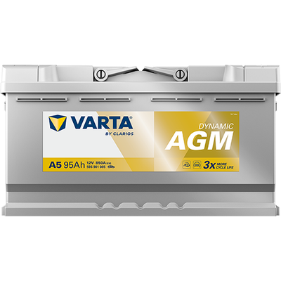 VARTA A5 AGM VRLA 12V 95AH 850A Car Battery Fits JAGUAR