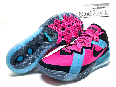 NIKE LEBRON XVII 18 LOW NEON NIGHTS FIREBERRY SIZE MEN'S 10