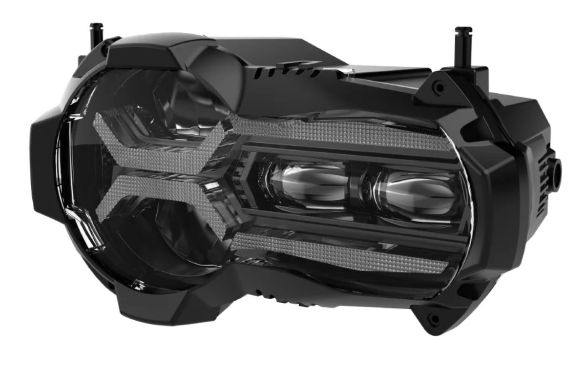 BMW R1250GS & Adv LED Headlight Assembly Replaces the OEM halogen
