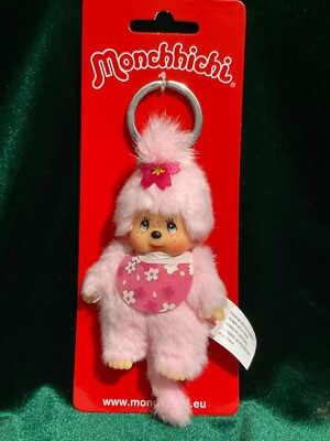 MONCHHICHI Mascot Keychain Sekiguchi Sakura Cherry Blossom Girl 4
