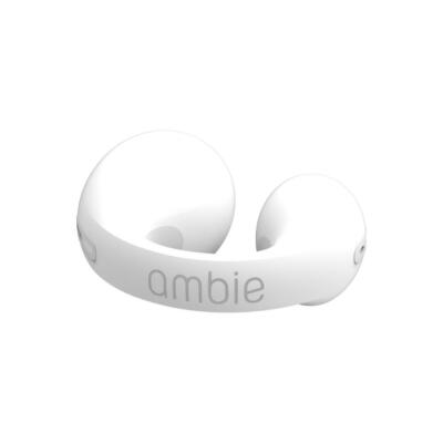 ambie Sound Earcuffs White Wireless Earphone AM-TW01/WC Not Block
