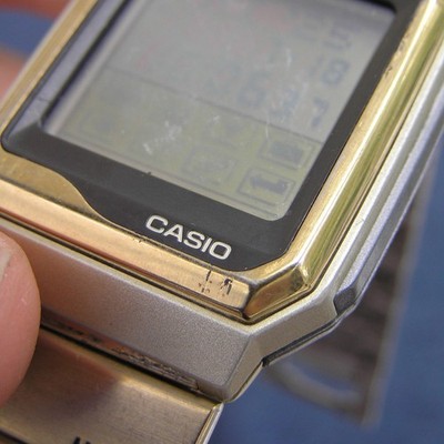 90s CASIO HOTBIZ TOUCHSCREEN WATCH VDB-2000[New Battery] - Rare