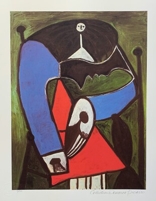 Pablo Picasso WOMAN SITTING Estate Signed Limited Edition Giclee