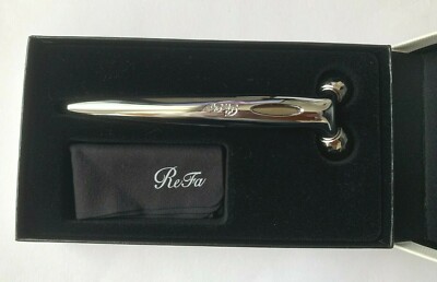 MTG ReFa SCARAT RF-SC1855B Authentic Platinum Beauty Face Roller