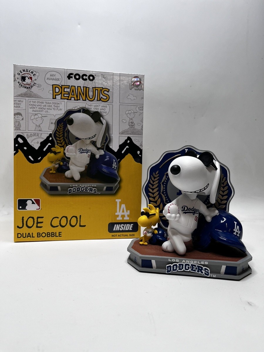 Snoopy & Woodstock Peanuts Joe Cool Los Angeles Dodgers Bobblehead