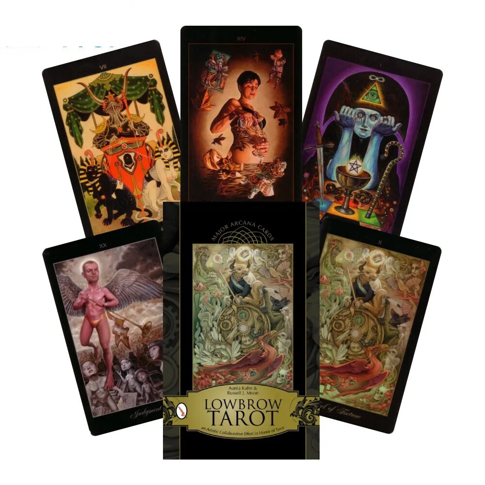 LOWBROW TAROT MAJOR ARCANA CARDS DECK SCHIFFER PUBLISHING KAHN