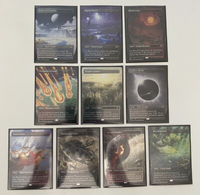 MTG Complete Set *Galaxy Foil* Unfinity Shocklands (10/10) MT/NM