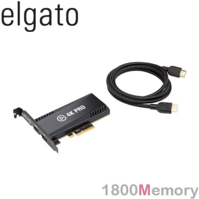 Elgato Game Capture 4K Pro PCIe Gaming Recorder 8K60 Pass HDMI PS5