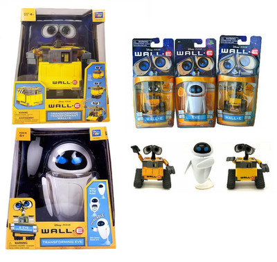Wall-E Robot and EVE Character Figures Toy Animated Series Disney