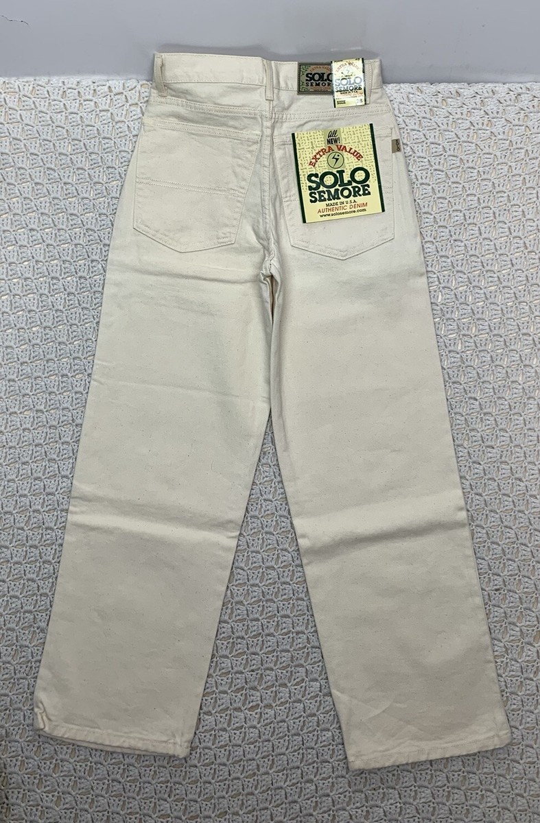 Vtg 90s Solo Semore Jeans Mens Tag 28 Apprx 24x30 Wide Baggy