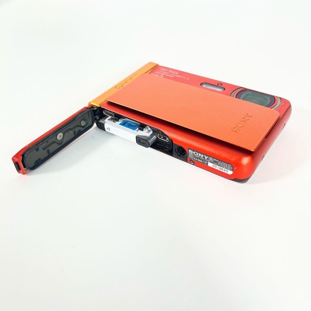 Sony Digital Camera DSC-TX30 Cyber Shot Orange 5x 18.2MP Compact