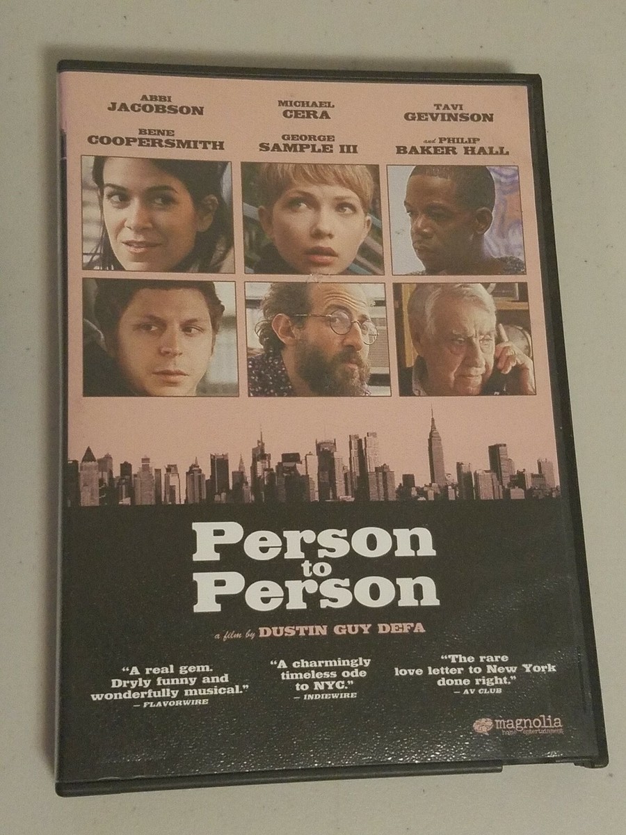 Person to Person (DVD, 2017) Michael Cera, Abbi Jacobson, Tavi