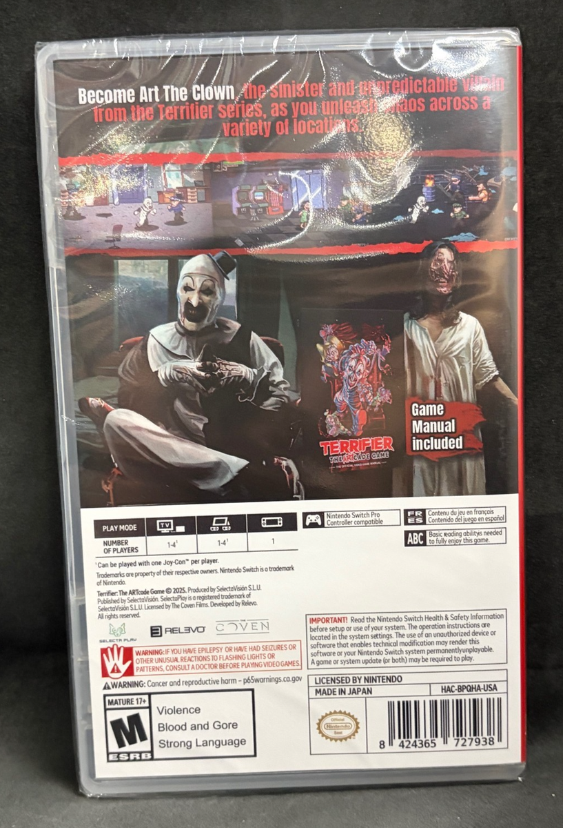 Terrifier: The Artcade Game (Nintendo Switch) BRAND NEW | eBay