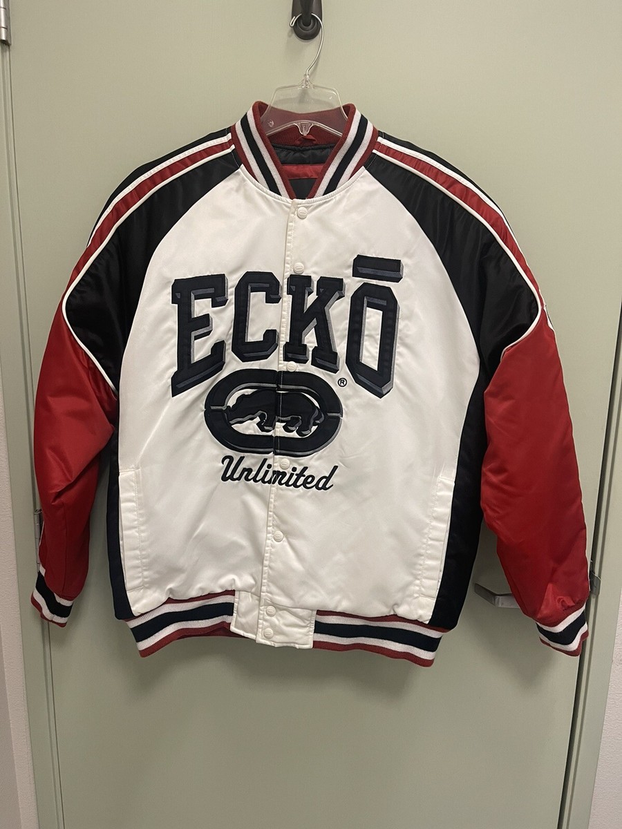 Vintage ECKO UNLTD Jacket 90s Y2K Bomber Varsity Old School