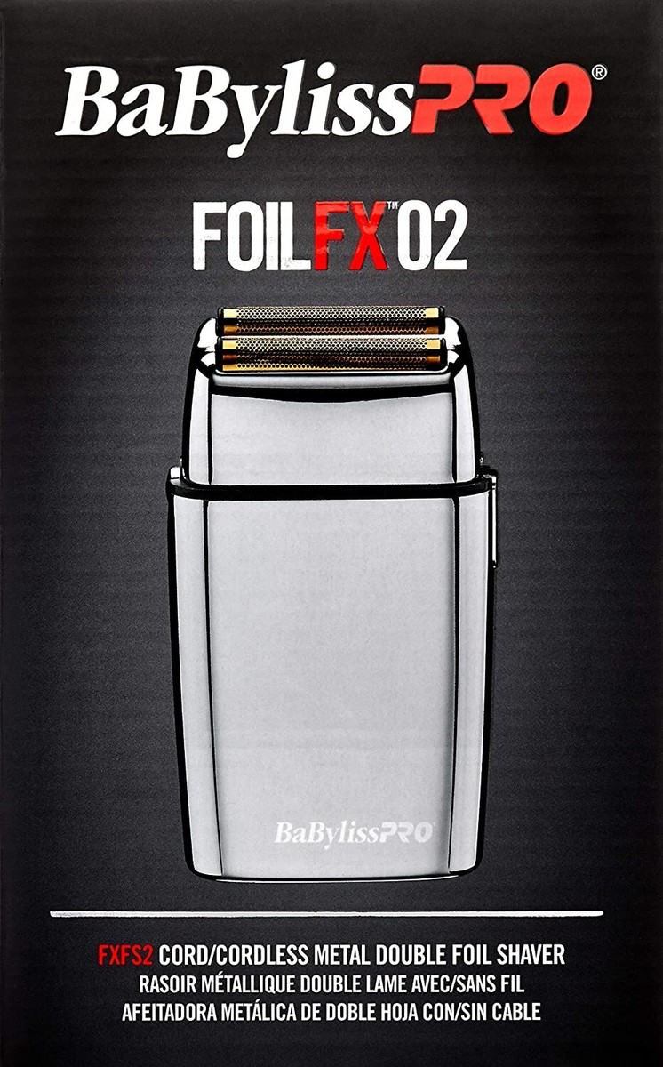 BaBylissPRO FoilFX02 Cordless Metal Double Foil Shaver for sale