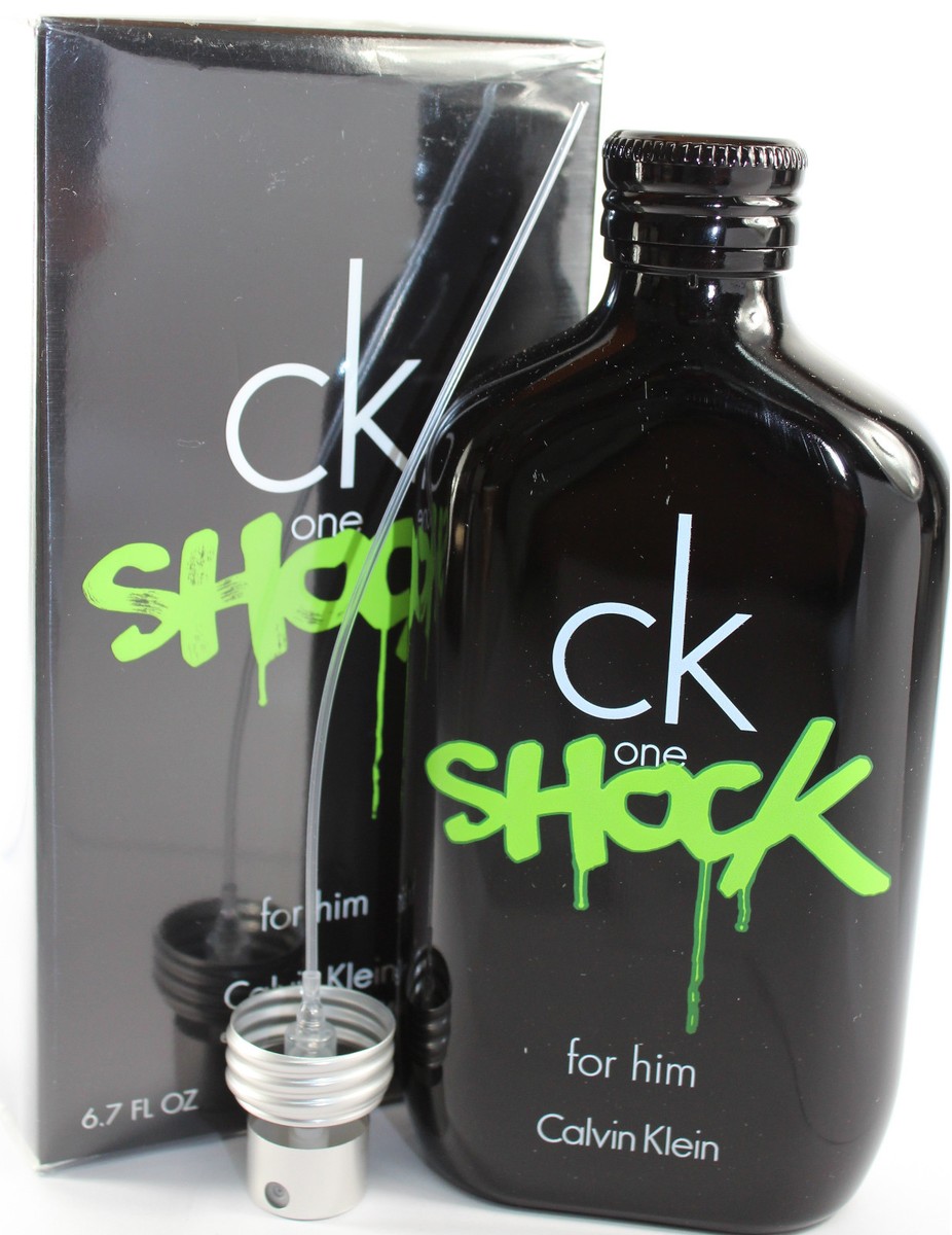 CK ONE SHOCK FOR HIM BY CALVIN KLEIN 6.7 OZ EDT SPRAY FOR MEN NEW