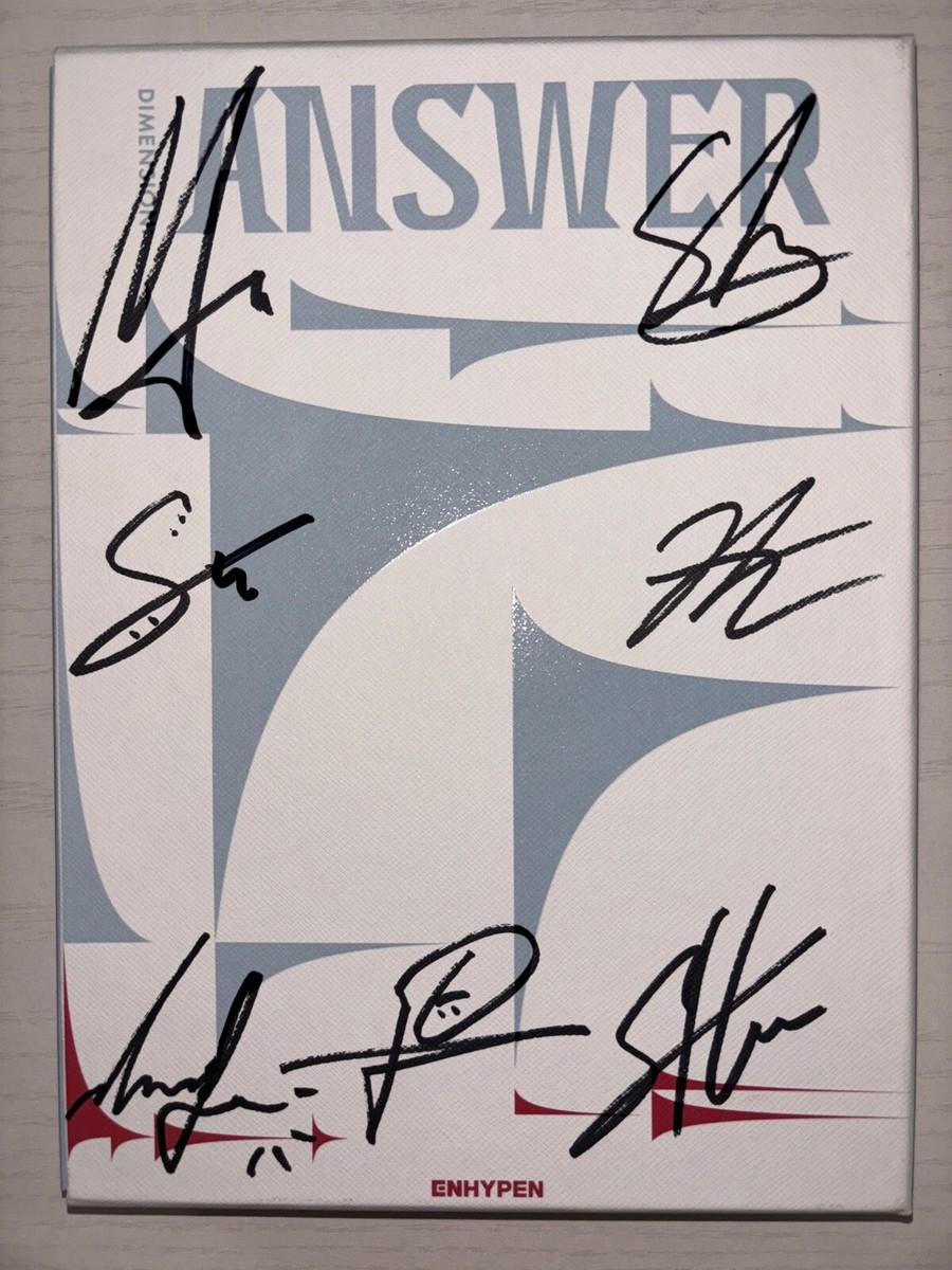 ENHYPEN [DIMENSION : ANSWER] Autographed Signed Album | eBay
