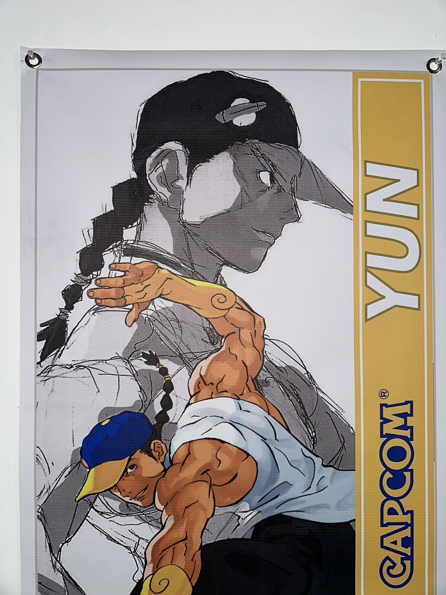 YuN Banner - Street Fighter Third Strike - 3rd 20”x50” CPS3 capcom