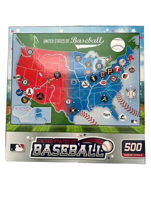 NEW MLB United States of Baseball 500 Piece Puzzle | eBay