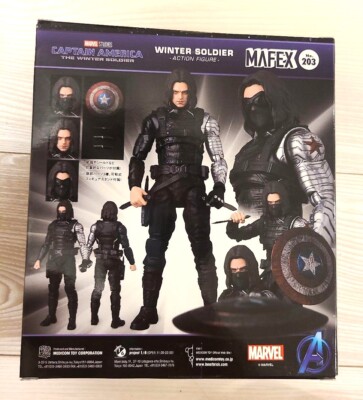 MAFEX No. 203 Captain America Winter Soldier Figure 6.1in