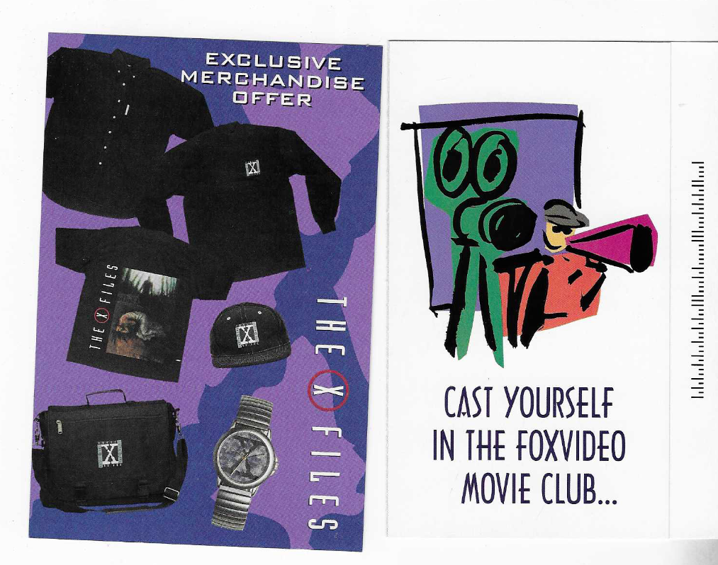 6-COLLECTOR CARDS-THE X FILE-2 PACKETS WITH INSERTS | eBay