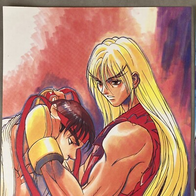 1997 Kazushi Hagiwara Street Fighter Ryu & Ken Doujin Notebook Art