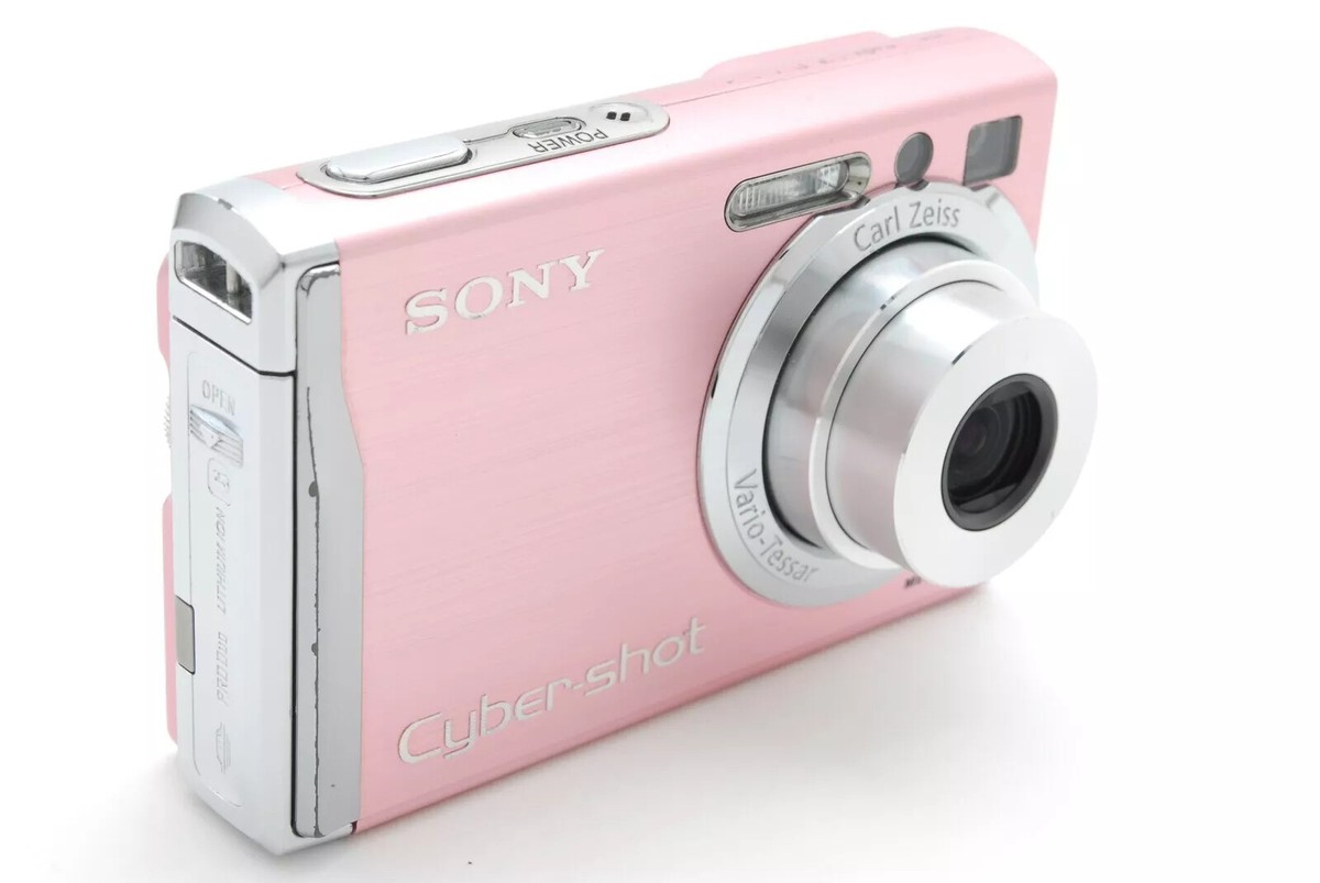 Pink Sony Cyber-shot DSC-W80 7.2MP CCD Vintage Digital Camera