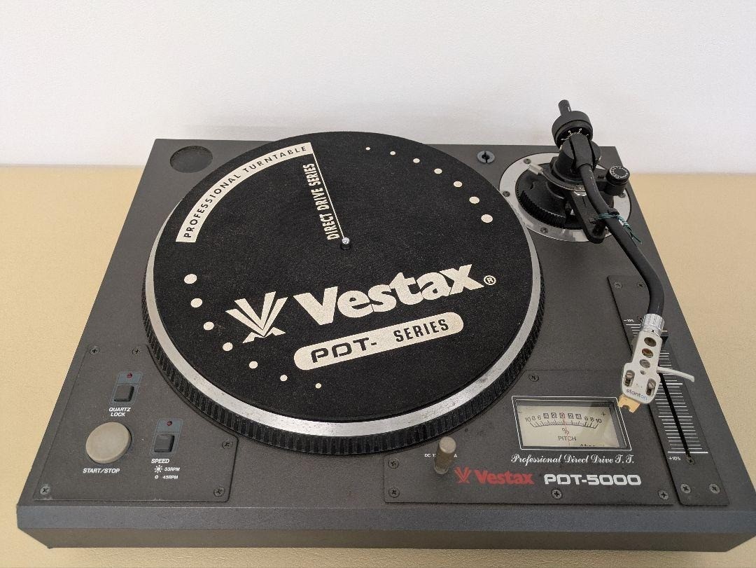 Vestax PDT-5000 Direct Drive DJ Turntable Quartz Lock Vinyl Record