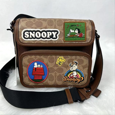 NWT Coach Men's Sullivan Flap Crossbody In Signature Leather