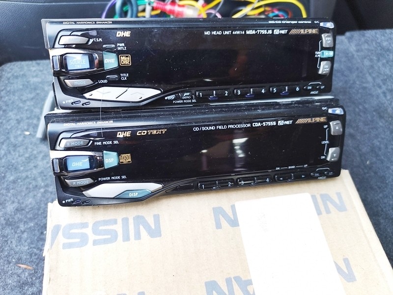 Alpine CDA-5755 MDA-7755J Set CD MD Player Car Audio JDM Tested