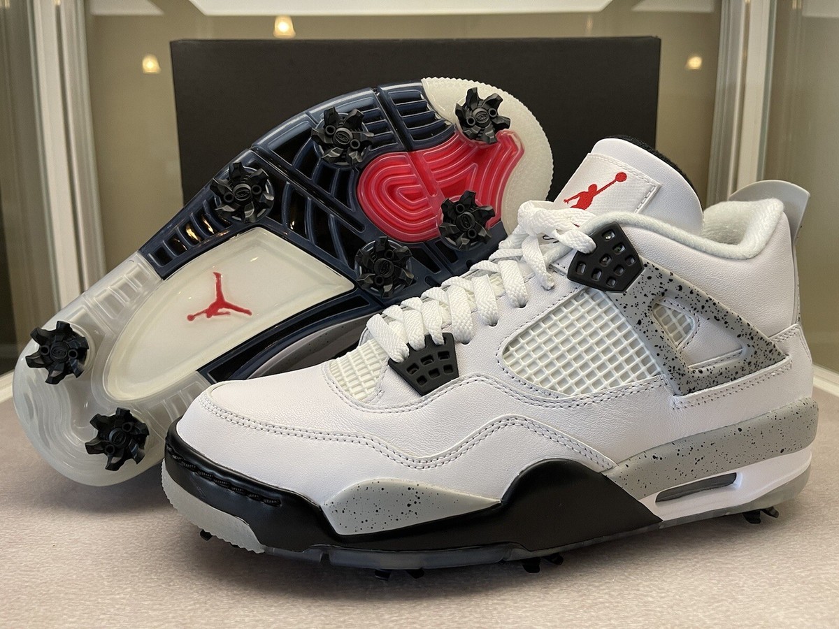 Jordan 4 Retro Golf White Cement M 9 W 10.5. Style CU9981-100 | eBay