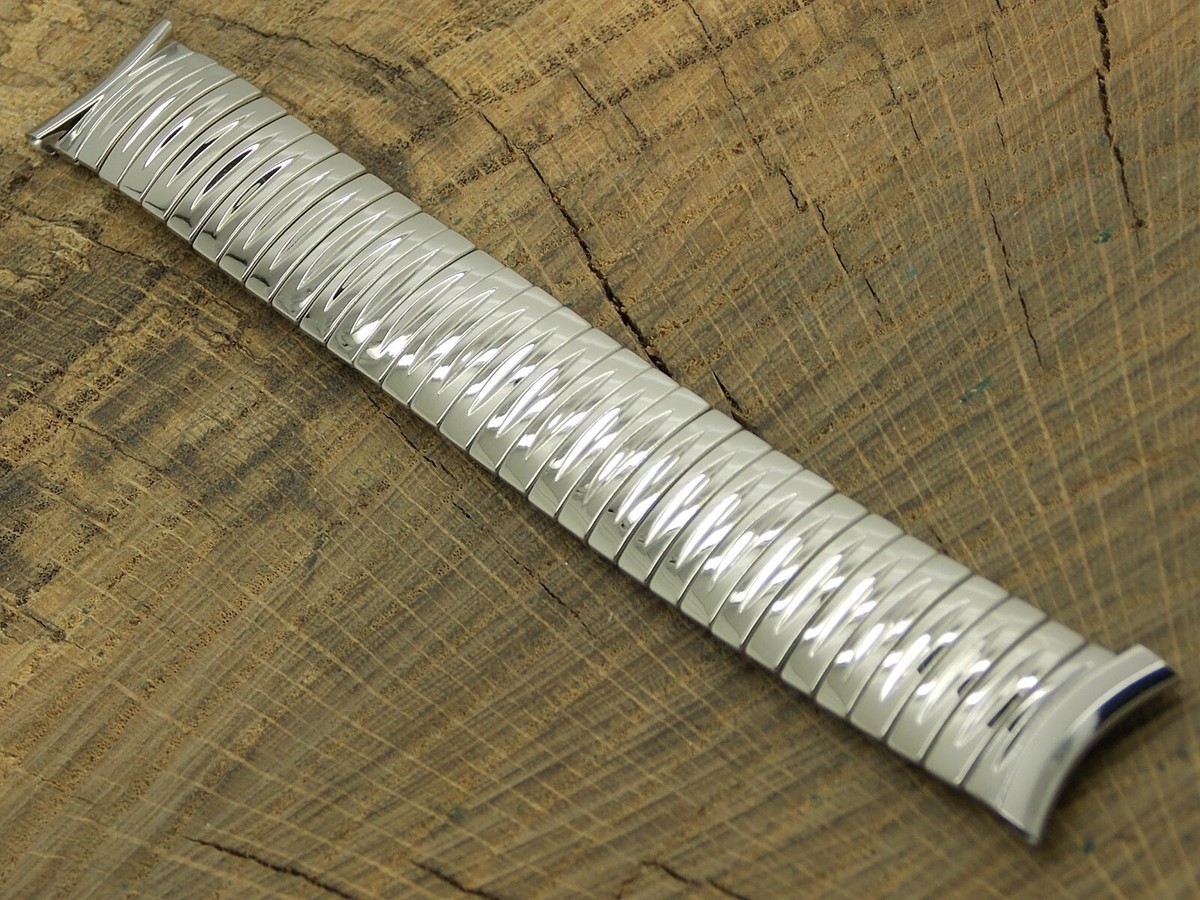 Vintage Flex-Let NOS Watch Band 19mm Expansion Stainless Steel