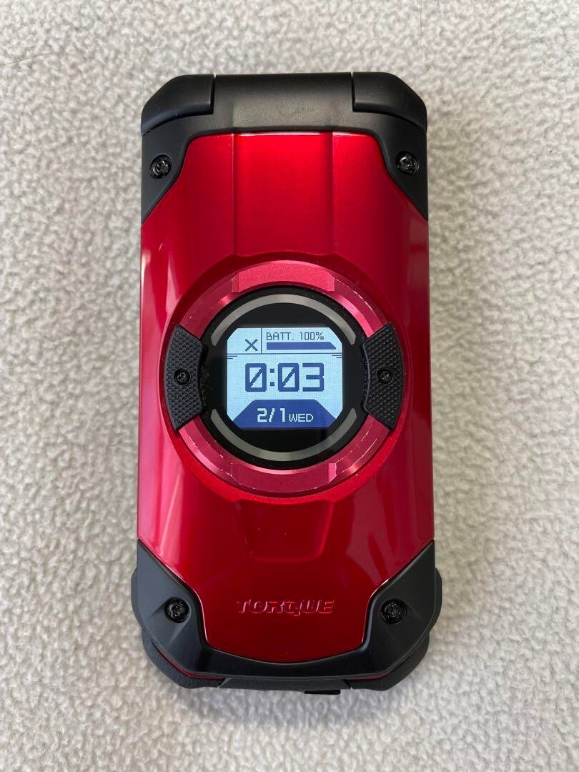 Kyocera TORQUE X01 KYF33 Flip Phone Black/Red Good | eBay