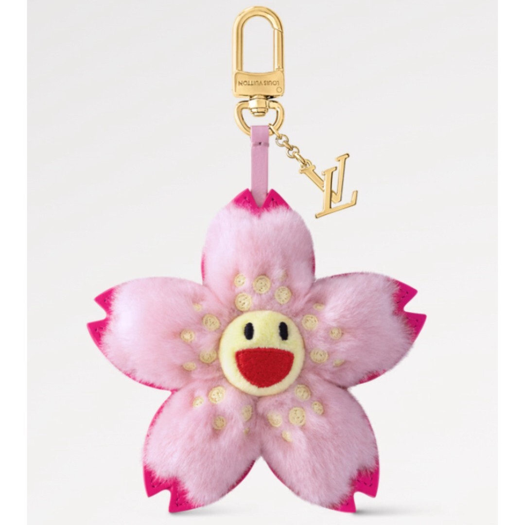 Louis Vuitton × Takashi Murakami Key Holder Cherry Blossom Pink