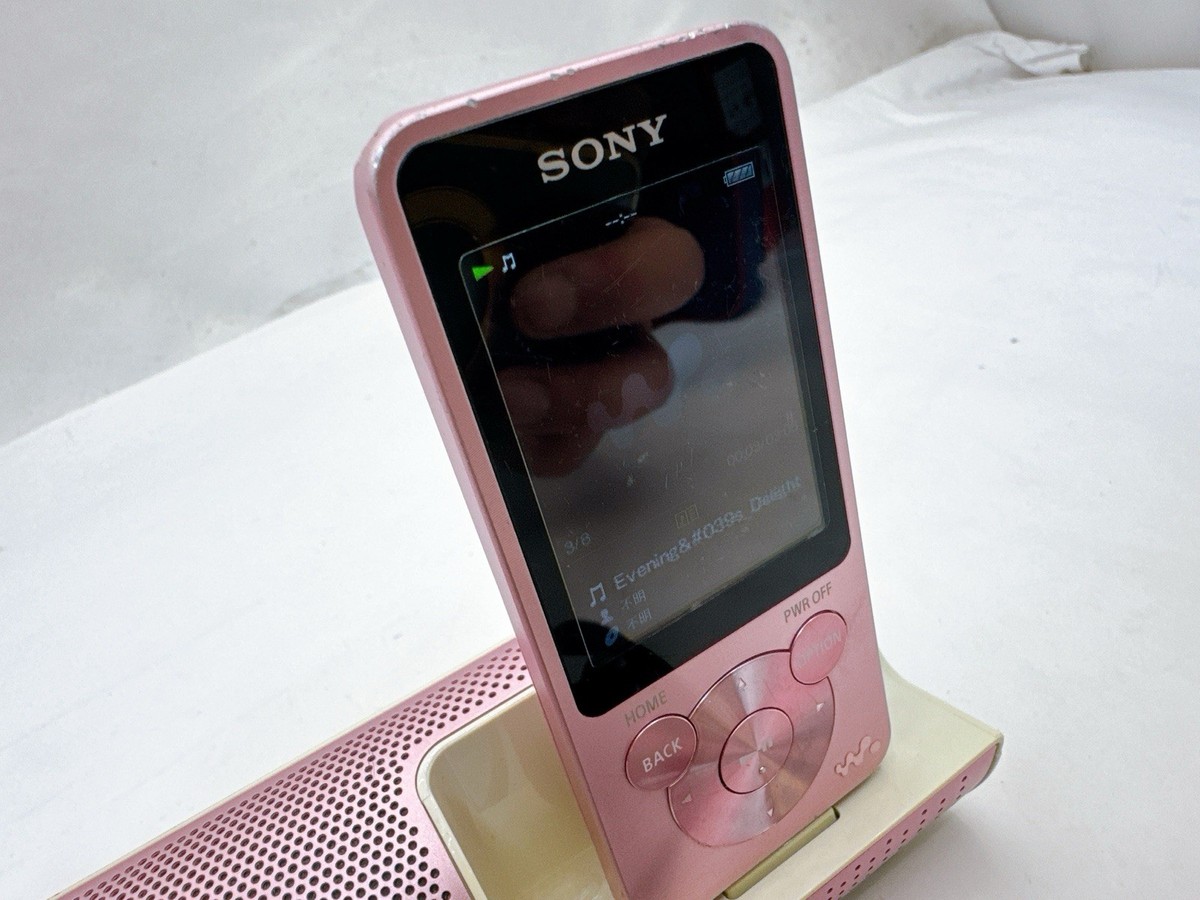 Sony Walkman NW-S14 Pink 8GB MP3 Bluetooth Digital Player w/ Dock