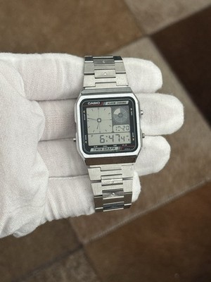 Rare Vintage Casio Twin Graph AE-200 Men's Digital Sports Watch