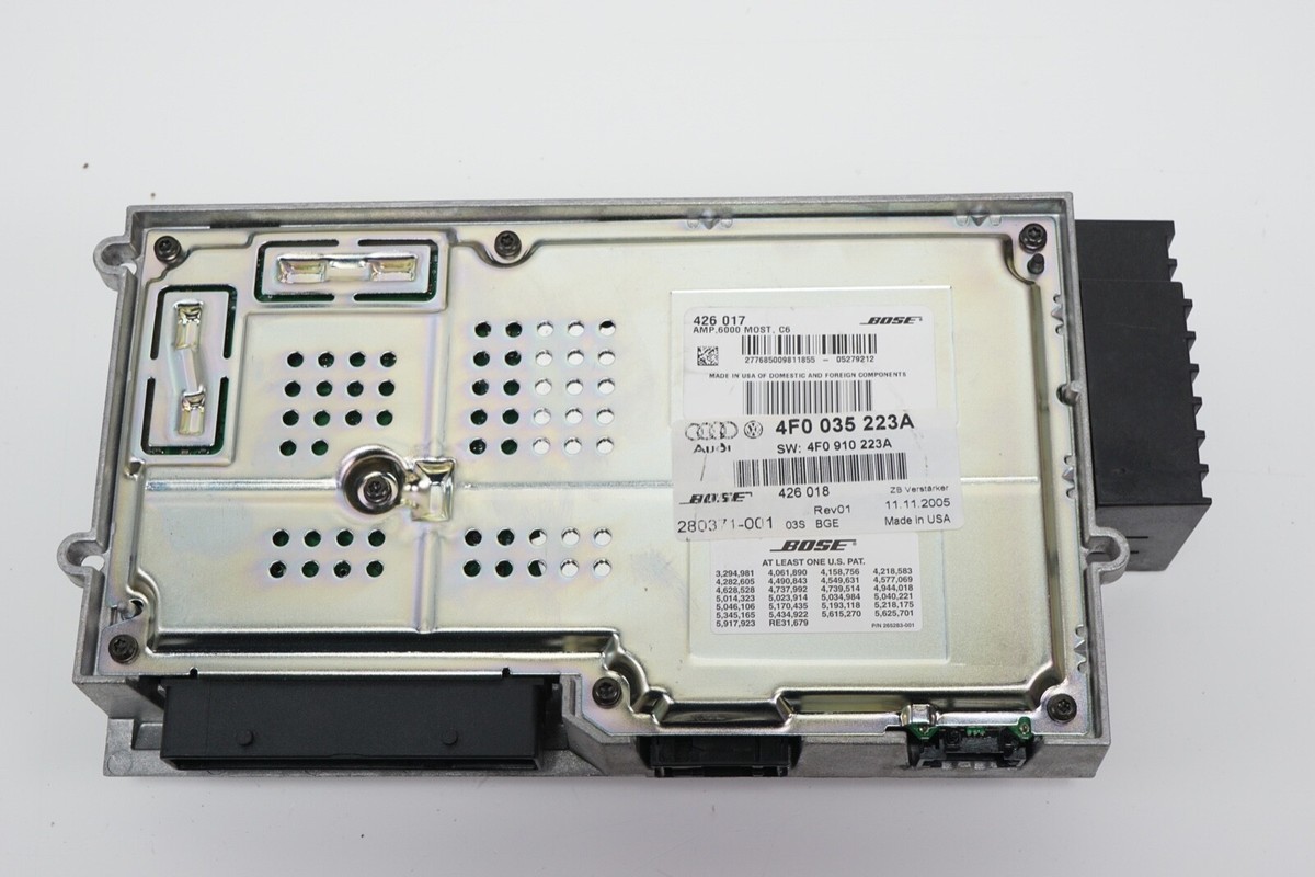 Audi A6 S6 Audio Sound Amplifier AMP BOSE OEM 2006 - 2008 * | eBay