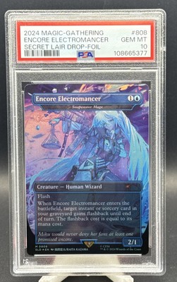 2024 MTG SECRET LAIR DROP FOIL #808 ENCORE ELECTROMANCER PSA 10 | eBay