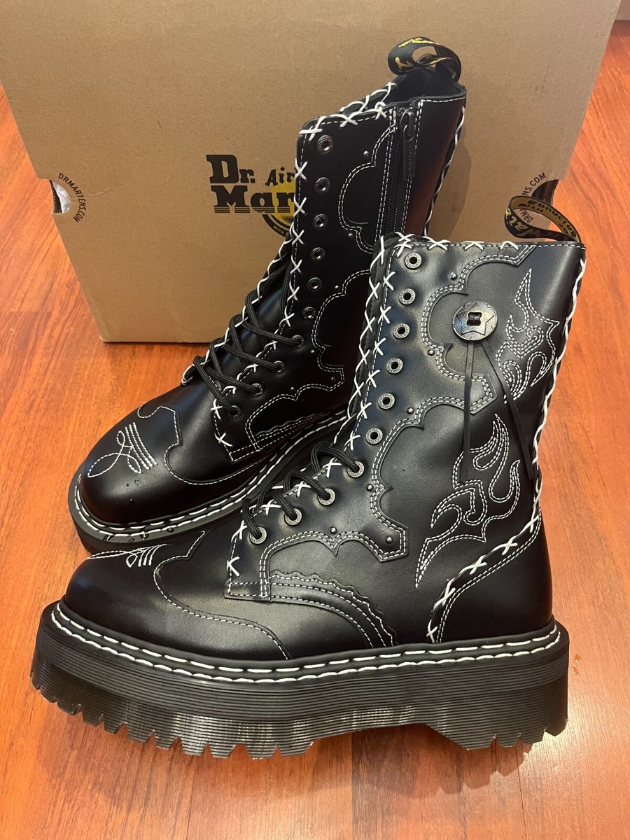 DR. MARTENS JADON HI Boot GOTHIC AMERICANA PLATFORMS RARE FIND