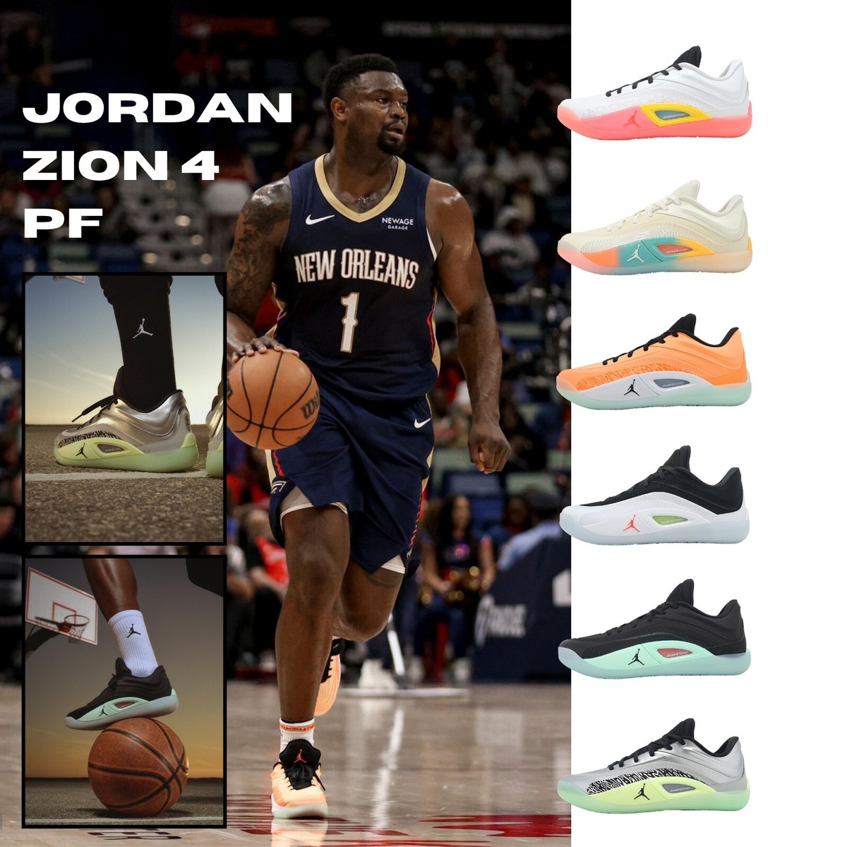 Nike Jordan Zion 4 PF Zion Williamson Men Basketball Hoopers Shoes