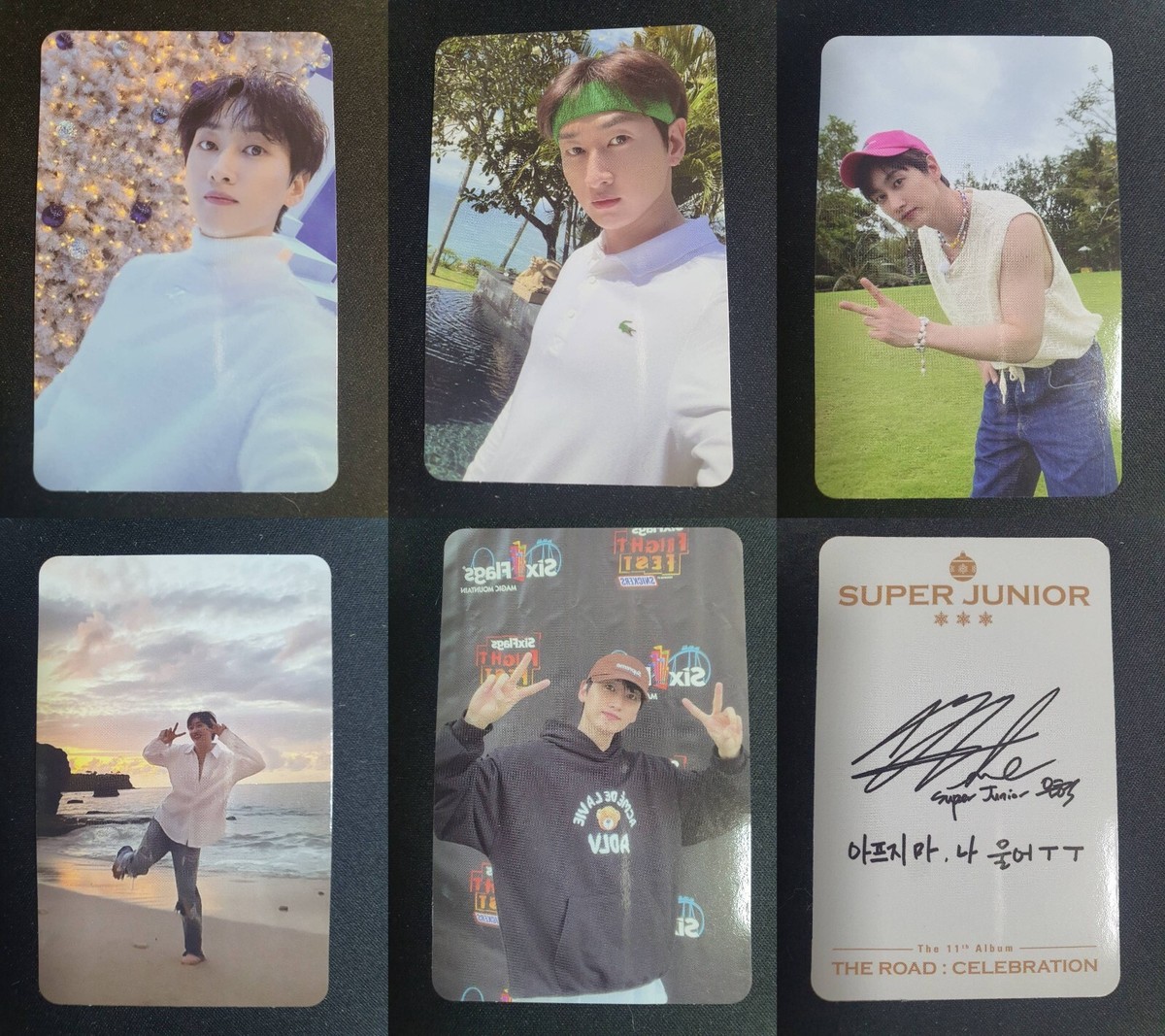 SUPER JUNIOR Official PHOTOCARD 11th THE ROAD : CELEBRATION Album