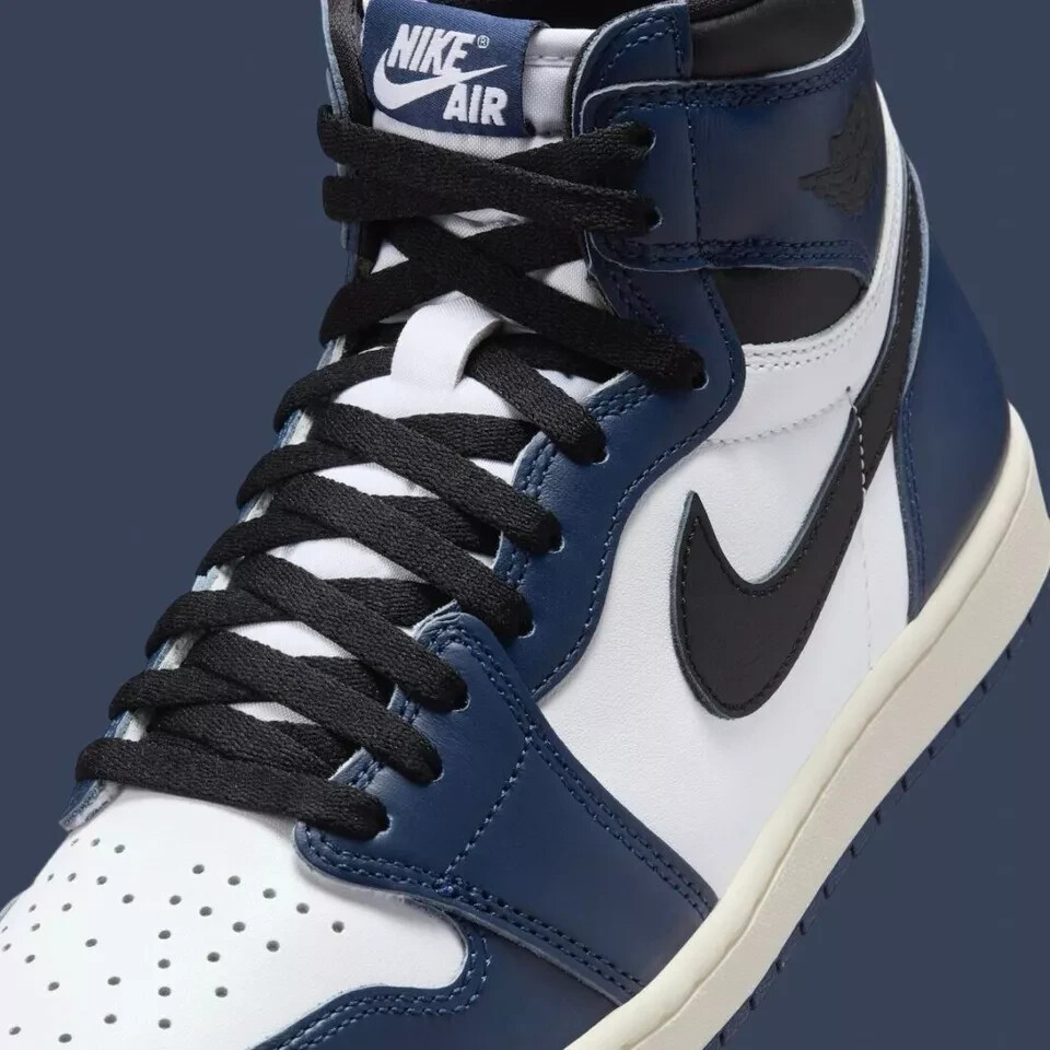Air Jordan 1 Retro High OG Men's Multi Size Midnight Navy/Black