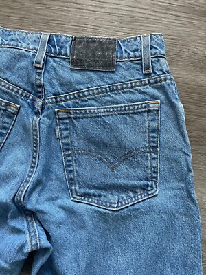 Vintage Levi's Silver Tab Loose Baggy Tapered Jeans Size 9 Jr 90s