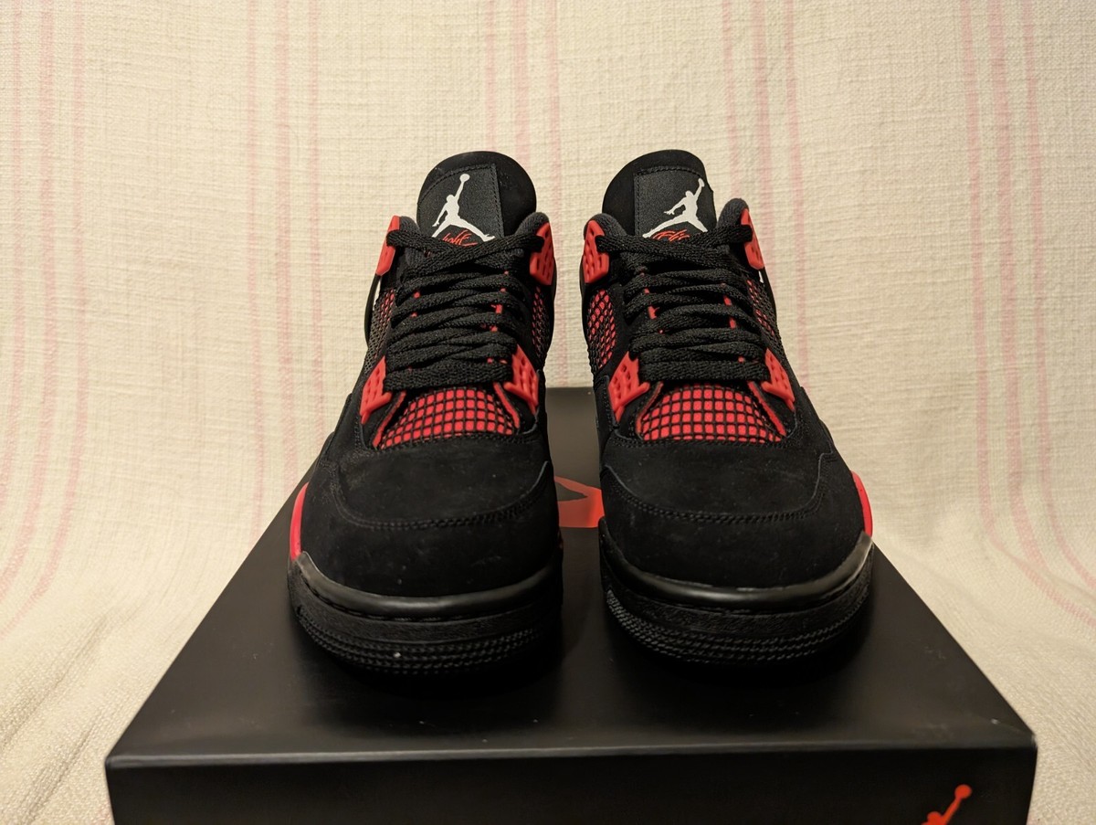 Nike Air Jordan 4 Retro AJ4 Red Thunder Black CT8527 016 Men's